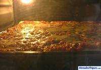 pizza barbacoa en el horno a 180ºc